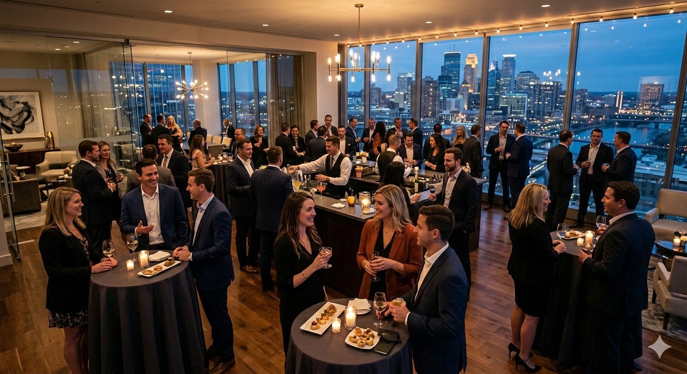 VIP event entertainment in Minneapolis with close-up magic for guests